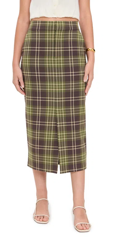 Favorite Daughter The Meyer Skirt Countryside Plaid In Multi