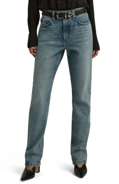 Favorite Daughter The Mikaela Low Rise Straight Leg Jeans In Dublin
