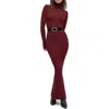Favorite Daughter The Millie Long Sleeve Knit Dress In Burgundy