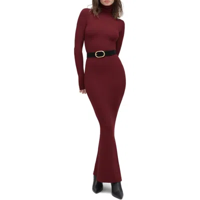 Favorite Daughter The Millie Long Sleeve Knit Dress In Burgundy