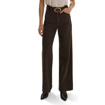 Favorite Daughter The Mischa High Waist Wide Leg Ankle Pants In Green