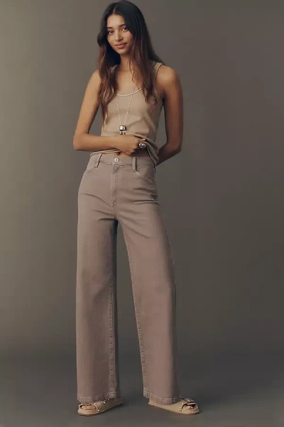 Favorite Daughter The Mischa High-rise Wide-leg Jeans In Brown