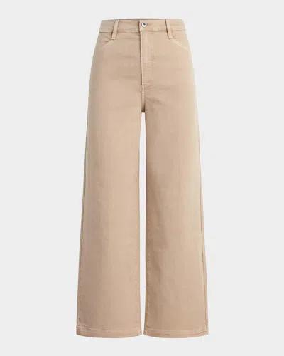 Favorite Daughter The Mischa Super High-rise Wide Jeans In Pink
