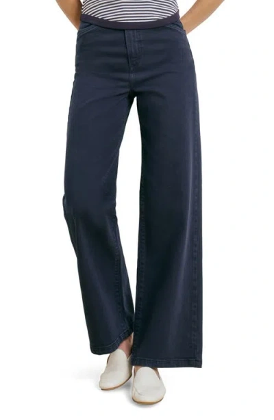 Favorite Daughter The Mischa Super High Waist Wide Leg Jeans In Blue