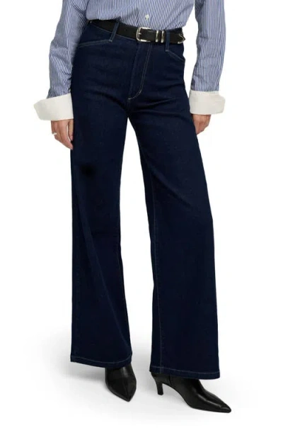 Favorite Daughter The Mischa Super High Waist Wide Leg Jeans In Blue