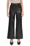 Favorite Daughter The Mischa Super High Waist Wide Leg Pants In Black