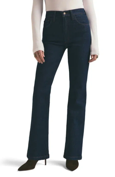 Favorite Daughter The Morgan Shortie High Waist Bootcut Jeans In Pepper