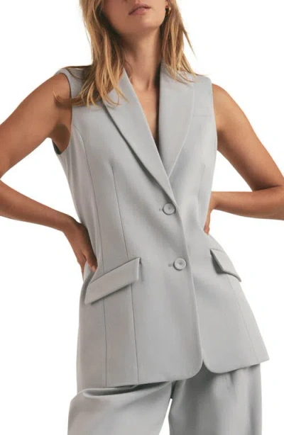 Favorite Daughter The Nadine Blazer Vest In Ultimate Gray