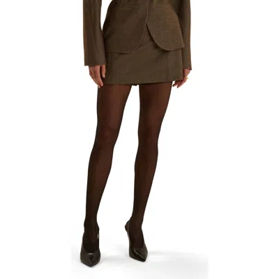 Favorite Daughter The Night Class Miniskirt Skort In Espresso
