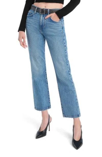 Favorite Daughter The Noa Ankle Straight Leg Jeans In Blue