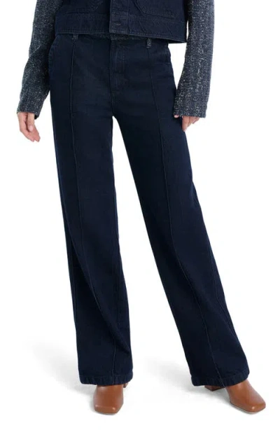 Favorite Daughter The Noah High Waist Wide Leg Jeans In Blue