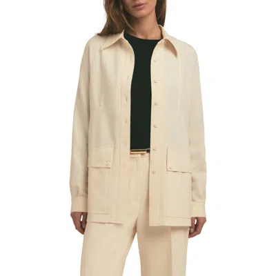 Favorite Daughter The Nora Shirt Jacket In Vanilla