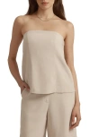 Favorite Daughter The Oliver Bustier Strapless Top In Brown
