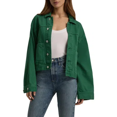 Favorite Daughter The Oliver Denim Jacket In Emerald