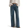 Favorite Daughter The Ollie Release Hem Low Rise Baggy Jeans In Blue