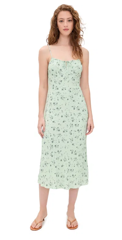 Favorite Daughter The One That Got Away Midi Dress Ditsy Floral In Green