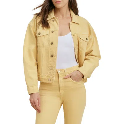 Favorite Daughter The Otto Denim Boyfriend Jacket In Gold