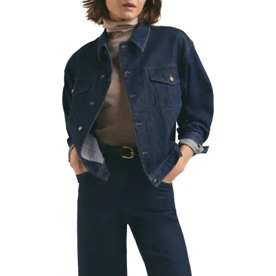 Favorite Daughter The Otto Denim Jacket In Pepper