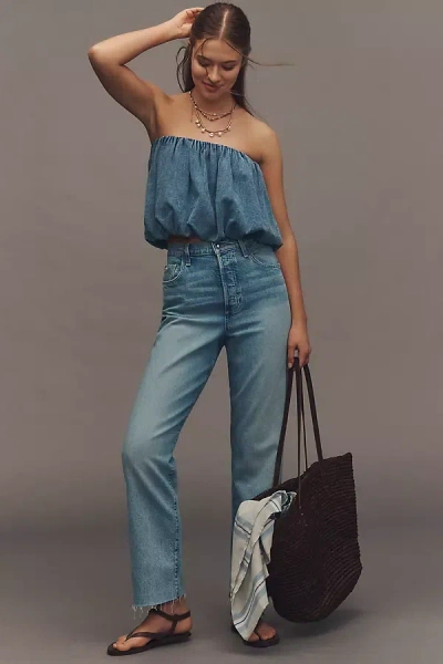 Favorite Daughter The Otto High-rise Boyfriend Jeans In Blue