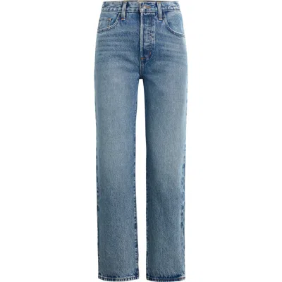 Favorite Daughter The Otto Super High Waist Ankle Boyfriend Jeans In Blue