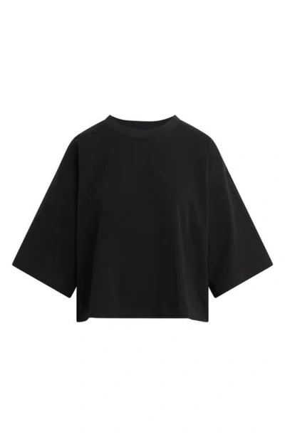 Favorite Daughter The Over It Organic Cotton Tee In Black