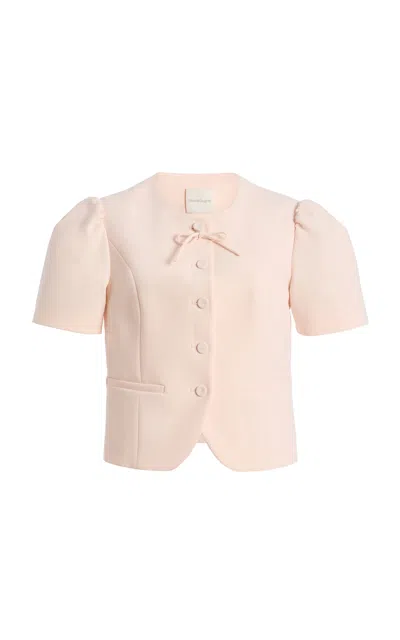 Favorite Daughter The Pardon Bow Jacket In Pink
