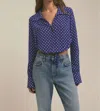 Favorite Daughter The Parker Top In Venetian Ditsy Dot