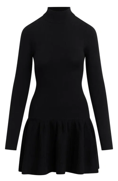 Favorite Daughter The Perfect Daughter Long Sleeve Wool Blend Minidress In Animal Print