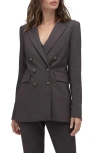 Favorite Daughter The Phoebe Double Breasted Blazer In Brown
