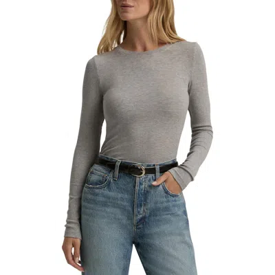 Favorite Daughter Amelia Wool Knit Top In Heather Grey