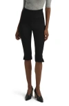Favorite Daughter The Rizzo Pedal Pusher Slit Hem Capri Pants In Black