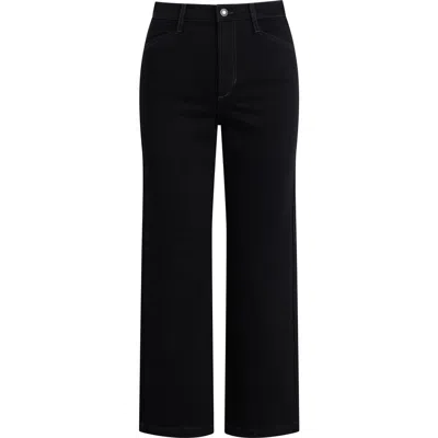 Favorite Daughter The Ruby High Waist Wide Leg Jeans In Black