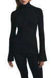Favorite Daughter The Runway Rib Turtleneck Sweater In Black