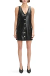 Favorite Daughter The Sasha Faux Leather Minidress In Black