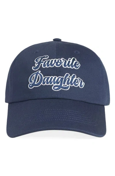 Favorite Daughter The Script Logo Baseball Cap In Blue