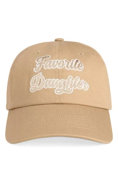 Favorite Daughter The Script Logo Baseball Cap In Pink