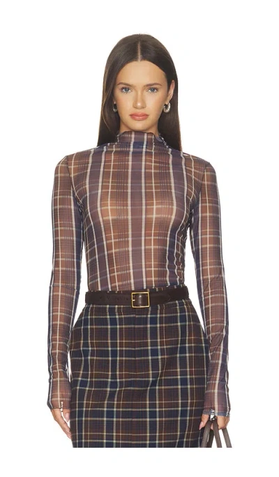Favorite Daughter The Sheer Fantasy Top In Brown