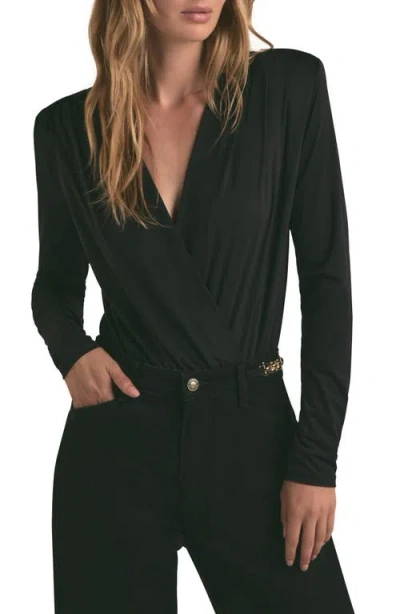 Favorite Daughter The Slinky Date Bodysuit In Black