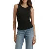Favorite Daughter The Smooth Operator Ruched Cotton & Modal Tank