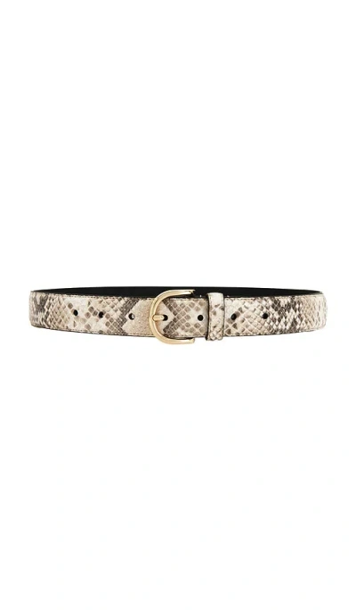 Favorite Daughter The Snake Print Juni Belt In Neutral