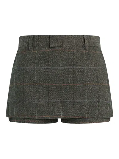 Favorite Daughter The Spencer Plaid-pattern Skort In Gray
