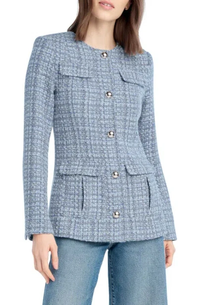 Favorite Daughter The Spencer Tweed Jacket In Blue