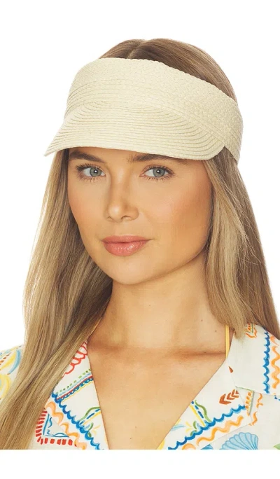 Favorite Daughter The Straw Visor In Neutral