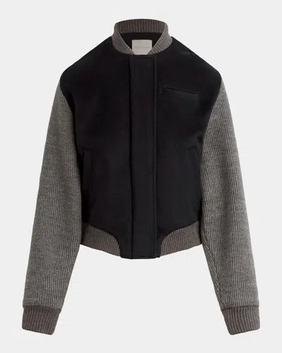 Favorite Daughter The Studio Bomber Jacket In Black