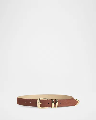 Favorite Daughter The Suede Jordan Belt In Tan Polish