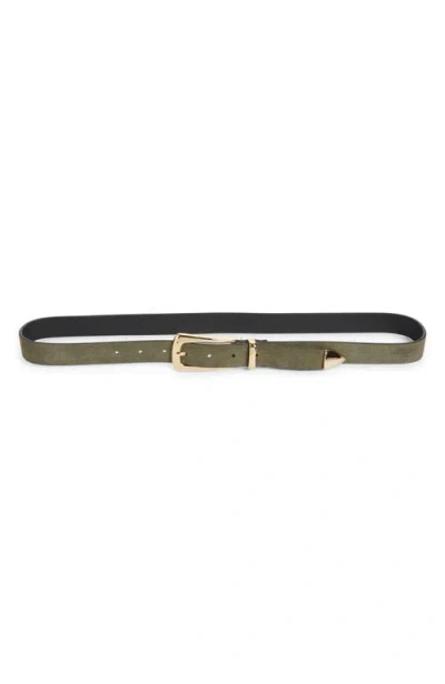 Favorite Daughter The Suede Statement Belt In Green