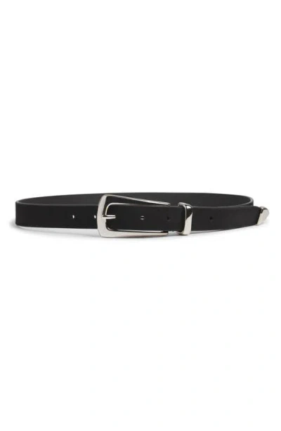 Favorite Daughter The Suede Statement Belt In Black