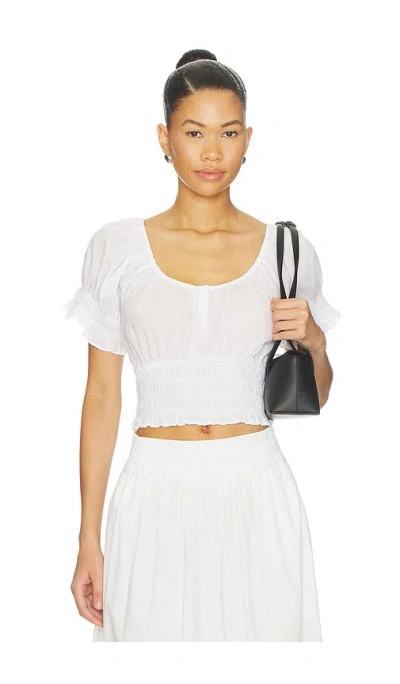 Favorite Daughter The Swoon Top In White