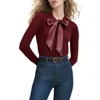 Favorite Daughter The Take A Bow Cardigan In Burgundy