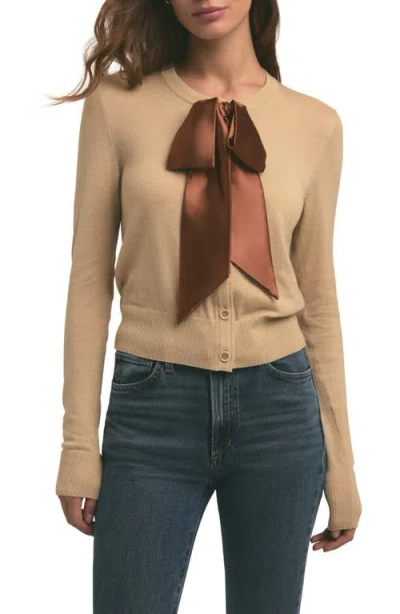 Favorite Daughter The Take A Bow Cardigan In Warm Sand